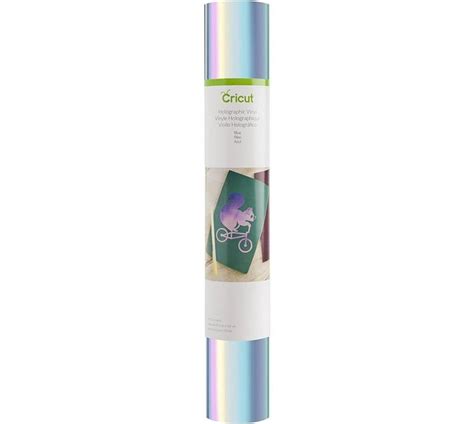 Cricut Holographic Vinyl 30x60cm 3-sheet Sampler (Opal, Pink, Blue); Lies flat without tunneling or bubbling for a perfect cut; Easy to weed, effortless to apply for a sparkly holographic effect; Ideal for indoor projects, from custom mugs and shower doors to decorative glassware and much more; Water-resistant adhesive
